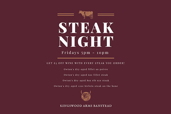 Steak night Poster